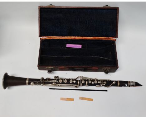 Concolo clarinet - An ebony clarinet in a&nbsp;Henri Selmer &amp; Co Ltd case.&nbsp;