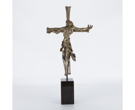 Salvador Dali (Spanish, 1904-1989). Bronze sculpture titled "The Twisted Christ." Signed and numbered 223/400 along the cross