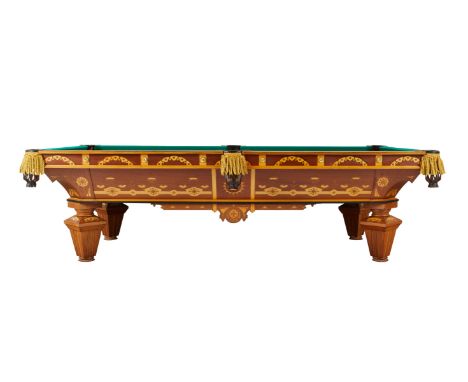 Brunswick-Balke-Collender Co., United States.&nbsp;Late 19th to early 20th century pool table, either "Monarch the Cushion" o