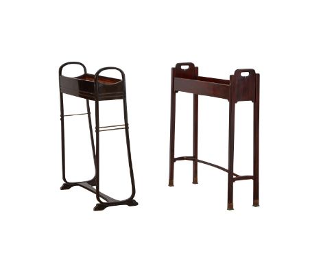 Attributed Jacob and Josef Kohn, Vienna. Group of two bentwood plant stands. Kohn would later merge with Thonet to become one