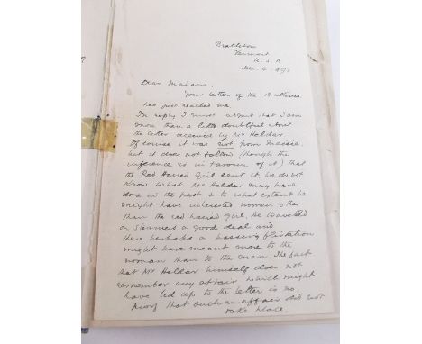 The Light That Failed 1891 - reprint sold together with a letter from Rudyard Kipling in Vermont Dec 4 1892 - debating detail