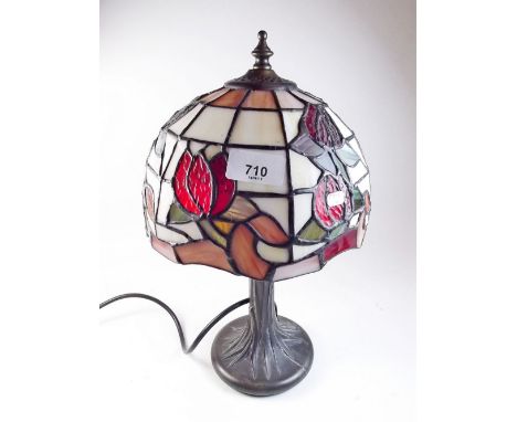 A Tiffany style small table lamp