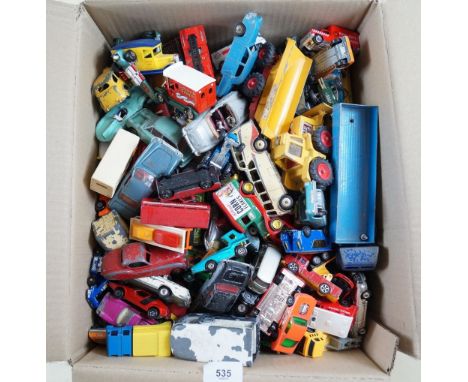 A large quantity of die cast model cars etc