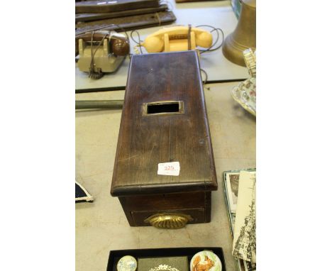 Vintage wooden till