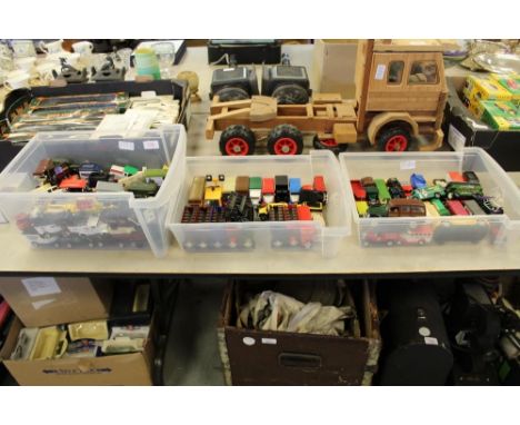 3 Boxes assorrted model vehicles and 2 boxes of boxes