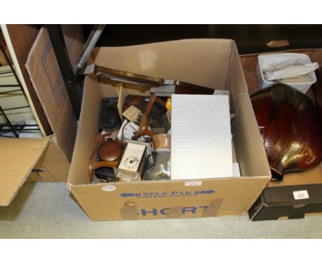 Box of barometer, clocks etc
