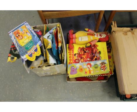 2 boxes vintage McDonalds items
