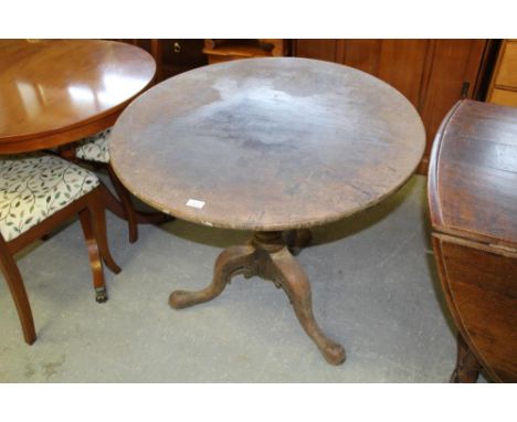 Large 19thC Mahogany Tripod Table