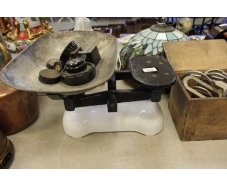 Vintage scales and weights