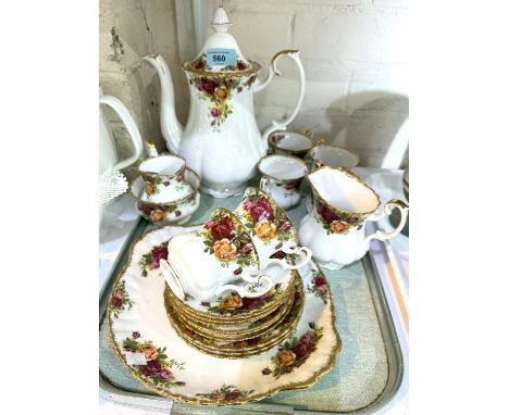 A Royal Albert 'Old Country Roses' tea service, approx 20 pieces.