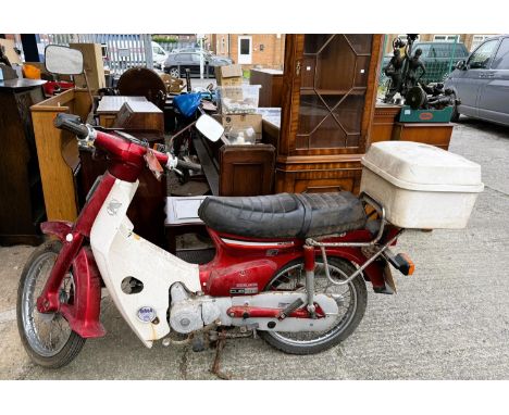 A Honda Cub 90 Economy vintage scooter (from deceased estate no paperwork but keys present)85cc, July 1989, SORN