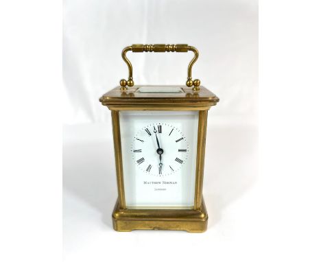 Mathew Norman, brass cased carriage clock