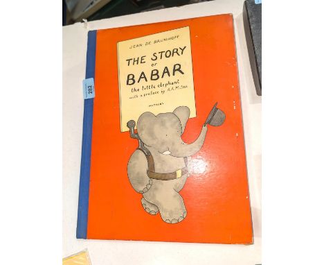 Jean De Brunhoff 'The Story of Barbar'. Over sized first edition hardback with cloth spine.