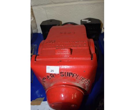 Railway Interest: An LNER G72 red painted crossing lamp