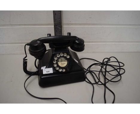 VINTAGE BLACK BAKELITE TELEPHONE
