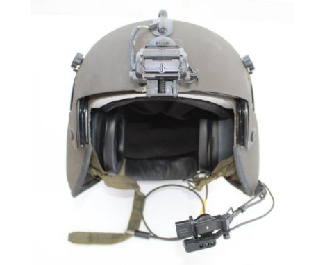 Gentex HGU-56/P Aviation Helmet, with green and clear visors, headphones and microphone 9201-CA. Size XLShipping £38.00 plus 