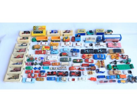 Collection of mostly unboxed diecast model vehicles from Corgi, Majorette, Dinky, Lledo, Matchbox etc. to include 2x Corgi Ba