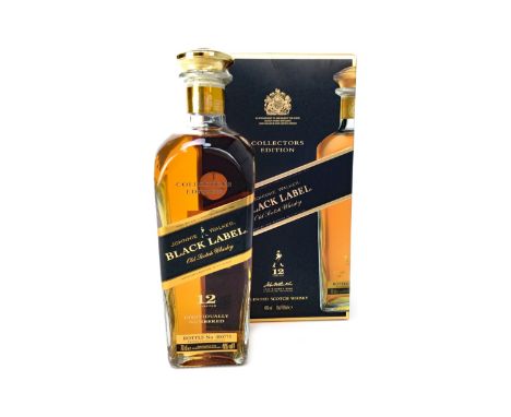 JOHNNIE WALKER BLACK LABEL COLlECTORS EDITION Blended Scotch Whisky Bottle no. 775. 70cl, 40% volume, in carton.