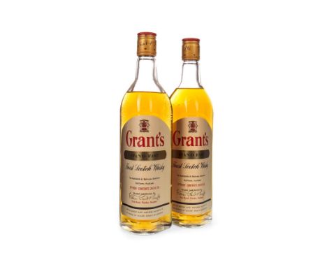 GRANT'S STAND FAST (2) Blended Scotch Whisky 26 2/3, 70° proof. Two bottles.