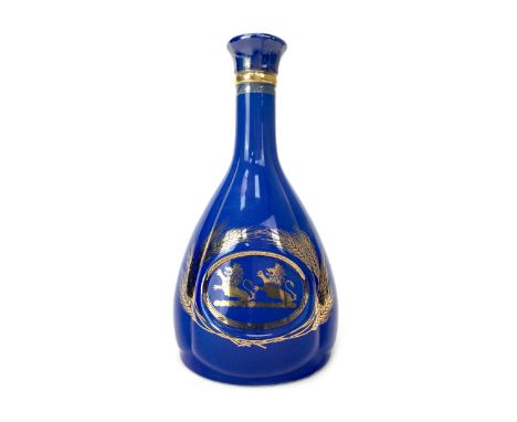 WHYTE &amp; MACKAY BLUE DECANTER Blended Scotch Whisky Full sized bottle, no strength stated.