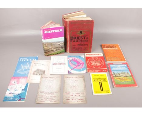 Sheffield &amp; Rotherham Ephemera - comprising of a Kelly's Directory of Sheffield &amp; Rotherham (59th Edition 1939), a 1s
