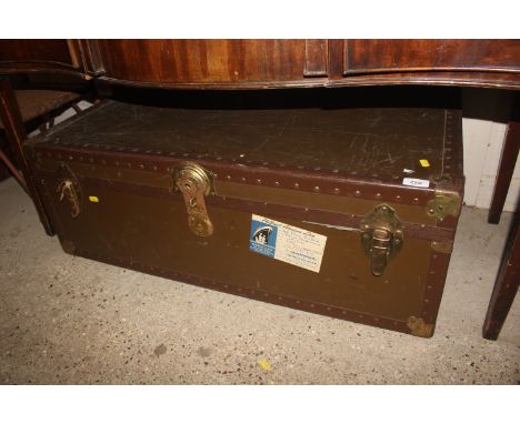 A vintage travelling trunk