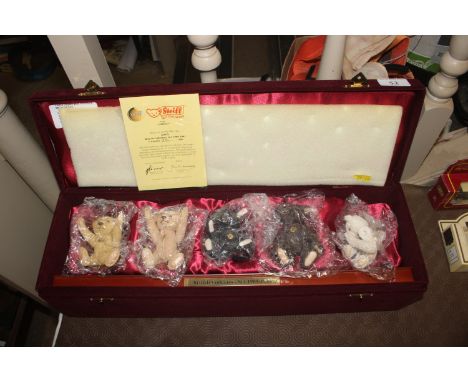 A boxed Steiff British Collector's set 1889-1993, limited edition No. 299/1500 - one AF