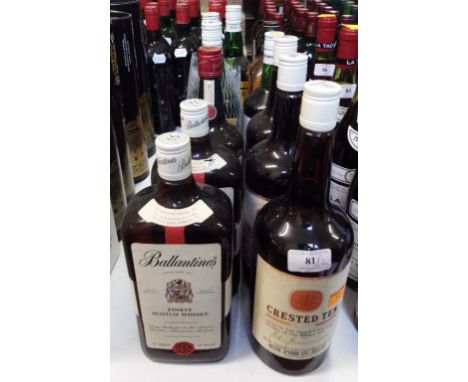 Eleven litre bottles of assorted whisky
Specialist delivery of wine can be arranged with Benelux 01823 660 645 benelux@talk21