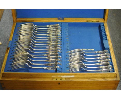 A part canteen of G & M Crichton kings pattern flatware