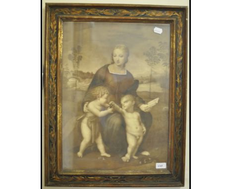 A religious print, in a painted frame Condition report Report by MW

With frame - 67 x 52 cm

Aperture - 53.5 x 38.5 cm