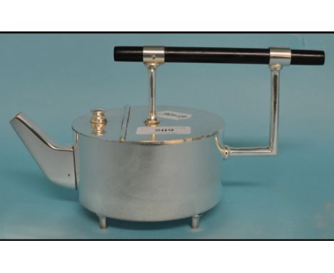 A Dr Christopher Dresser style plated teapot