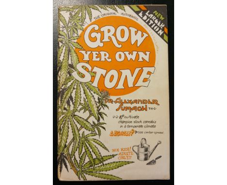 SUMACH, DR. Alexander. Grow Yer Own Stone, pictorial softcover, some spotting at edges of text-block/opening page, Toronto: R