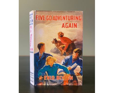 BLYTON, (Enid).&nbsp;Five Go Adventuring Again, first edition, 8vo, publisher's blue cloth with unclipped dust-jacket (priced