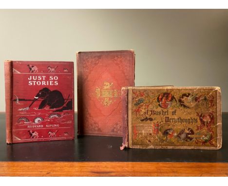 Children's &amp; Illustrated. A Bushel of Merry-Thoughts, by Wilhelm Busch, hand-coloured illustrations, scarce, London: Samp
