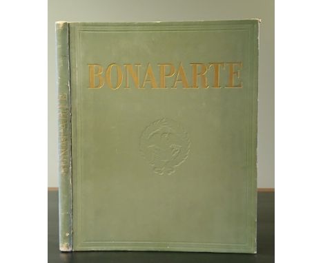 MONTORGUEIL, Georges. Bonaparte, 36.5 x 30cm, original cloth with lettering in gilt, illustrated by Job, vivid chromotypograv
