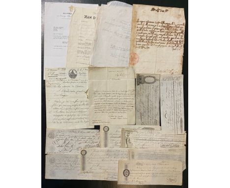 European Manuscripts &amp; Autograph Letters Signed. A small archive comprising a secretarial memorandum in Italian, counter-