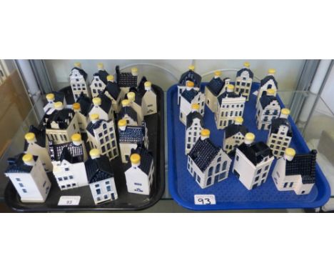 A collection of "Bols" Amsterdam ceramic houses