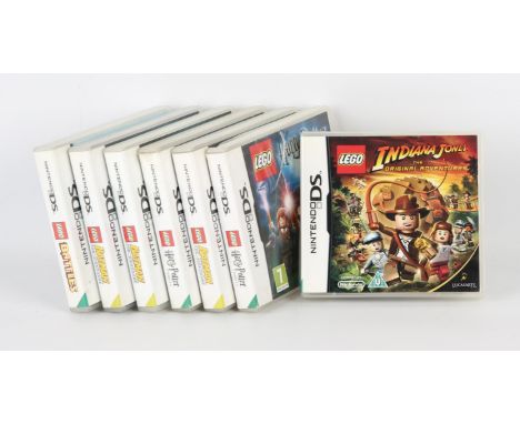 Nintendo DS LEGO bundle (PAL) Includes: LEGO Battles, Batman - The Video Game (x3), Indiana Jones: The Original Adventures an
