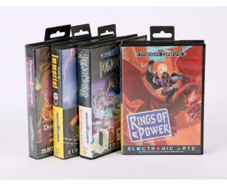 Sega Mega Drive Fantasy/RPG bundle (PAL) Games include: Dungeons & Dragons: Warriors of the Eternal Sun, Rings of Power, The 
