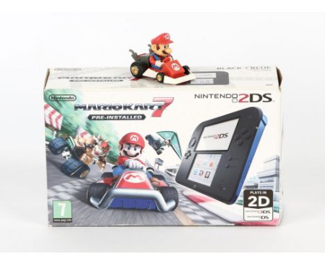 Nintendo 2DS Mario Kart 7 Limited Edition console (Box Only) w/Mario Kart figurine 