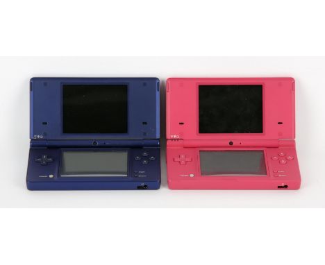 Nintendo DSi Console Bundle Includes: Metallic Blue and Pink consoles with UK Power Supply (x2) Items are working and in fair
