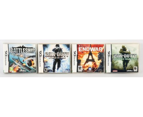 Nintendo DS Military bundle (PAL) Includes: Battleship, Call of Duty 4 Modern Warfare, Call of Duty: World at War and Tom Cla