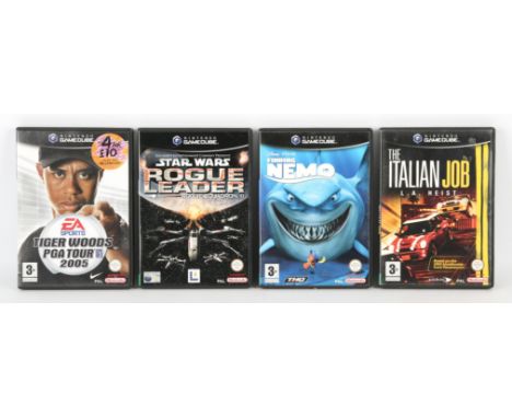 Nintendo GameCube bundle (PAL) Includes: Star Wars Rogue Leader, The Italian Job: L.A. Heist, Finding Nemo and Tiger Woods PG