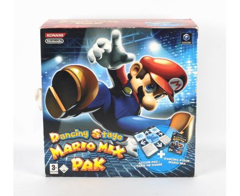 Nintendo GameCube Dancing Stage Mario Mix Pak, with Dancemat and games Items are complete, boxed and untested Condition Repor