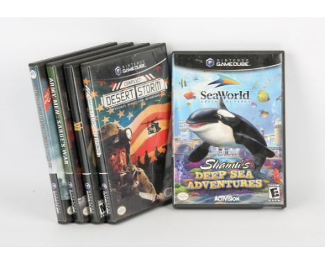 Nintendo GameCube Variety bundle (NTSC) Includes: Shamu's Deep Sea Adventures, Conflict: Desert Storm, XIII, Army Men: Sarge'