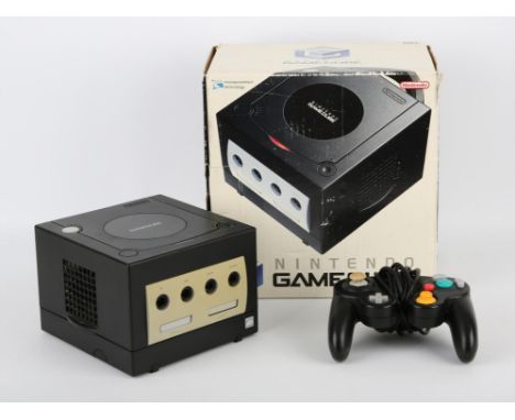 Nintendo GameCube Boxed Black Console (PAL) Item is complete, boxed and untested Condition Report:  Console and controller ha