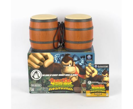 Nintendo GameCube Donkey Kong Jungle Beat Pak with Bongo peripheral (NTSC-J) Item is complete, boxed and untested 