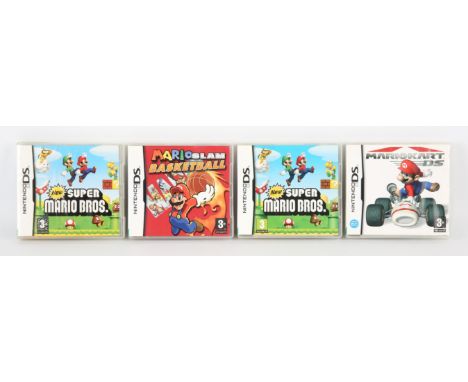 Nintendo DS Mario Bundle (PAL) Includes: Mario Slam Basketball, New Super Mario Bros. (x2) and Mario Kart DS New Super Mario 