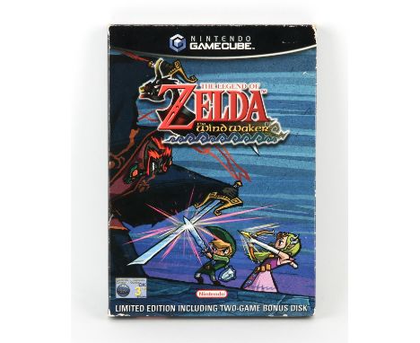 Nintendo GameCube The Legend of Zelda: The Wind Waker boxed game (PAL) with Limited Edition HMV pre-order bonus slip case Sli