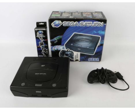Sega Saturn Model 2 boxed console with controller All items are used and untested 